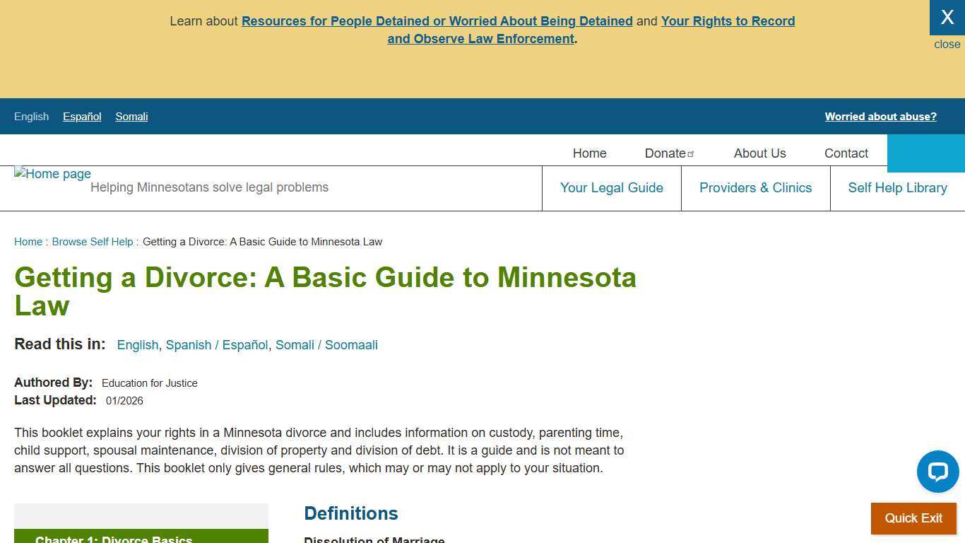 Getting a Divorce: A Basic Guide to Minnesota Law LawHelp Minnesota